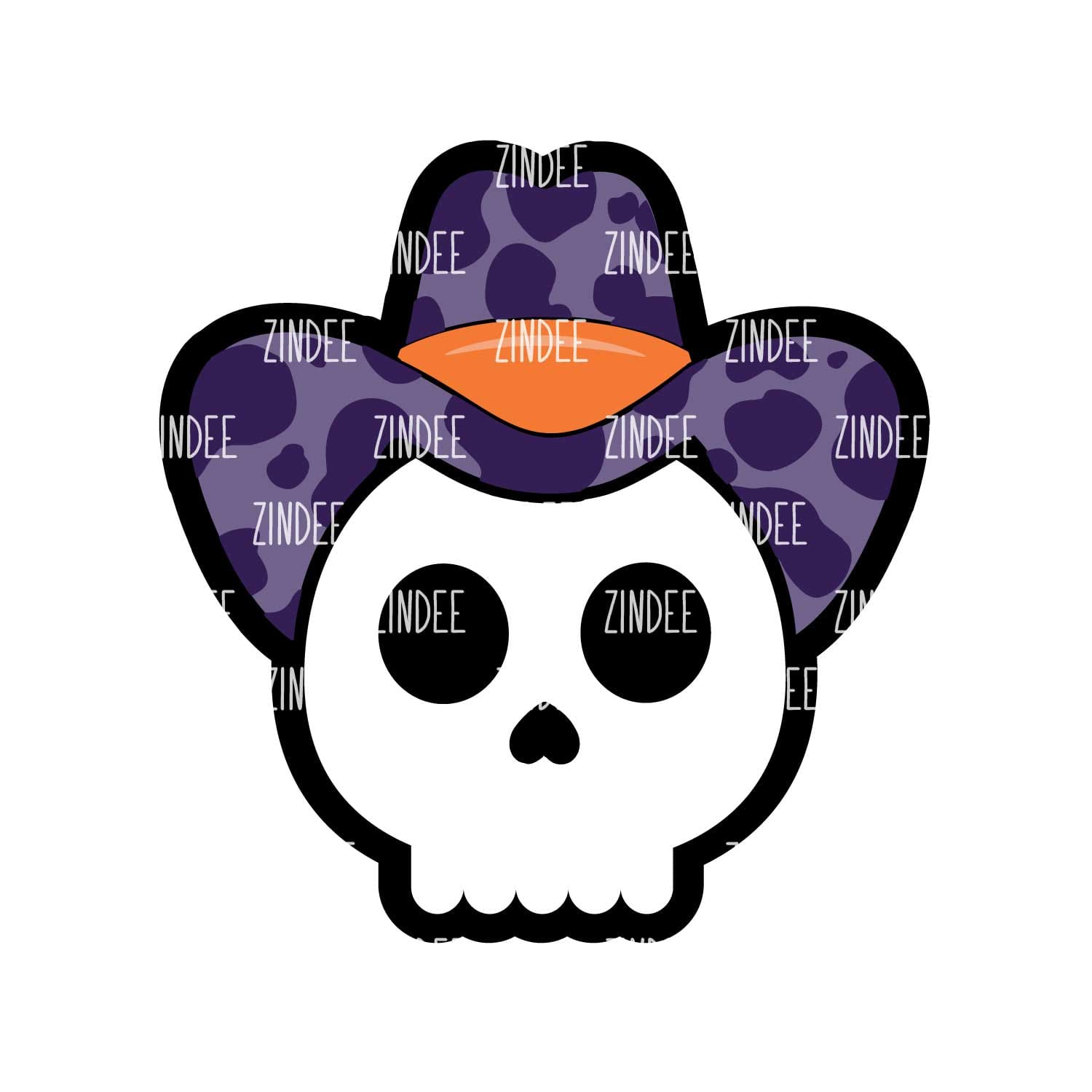 Skull Cowboy Acrylic Blank- Sticker- UV DTF (3 inch)