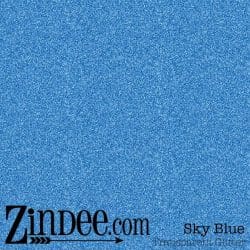 Sky Blue Transparent Glitter Vinyl