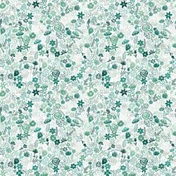 Small Flowers Green seamless (digital paper)