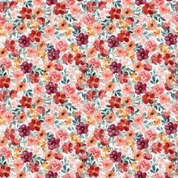 Small Red Watercolor Floral seamless (Sublimation Sheet)