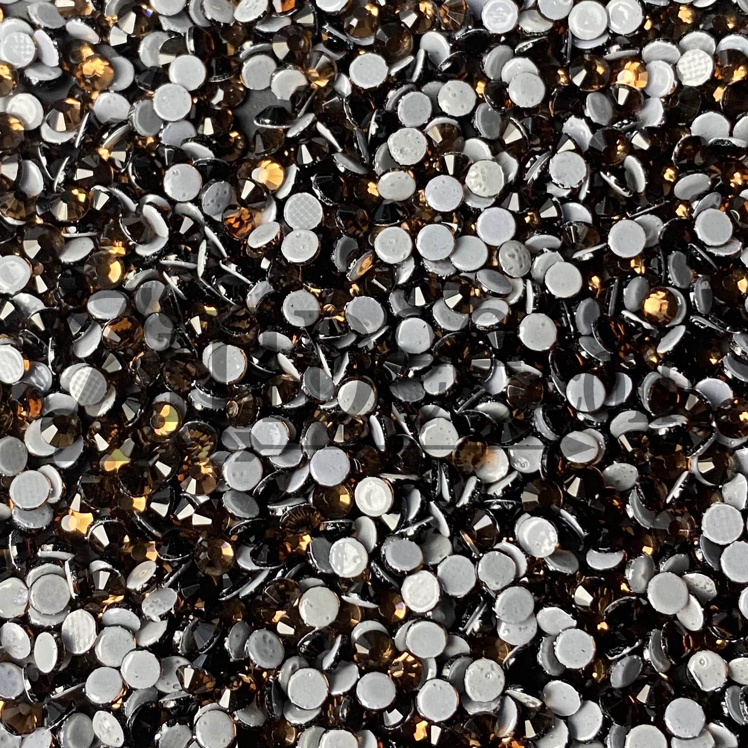 Alternative view of Smoke topaz Hotfix Rhinestone ss10 (machine cut) 10 Gross