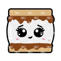 Smores Acrylic Blank- Sticker- UV DTF (3 inch)