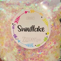 Snowflake Chunky Polyester Glitter (BAG)