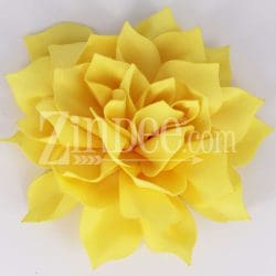 Soft Yellow Fabric Flower (3.5")