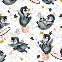 Space Penguins seamless (digital paper)