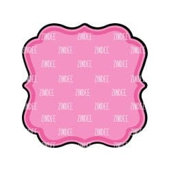 Alternative view of Square Bracket Frame Acrylic Blank- Sticker- UV DTF (3 inch)