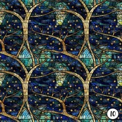 Stained Glass Emerald Forest (vinyl) - Image 11
