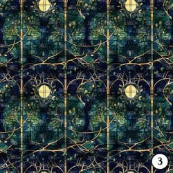 Stained Glass Emerald Forest (vinyl) - Image 4