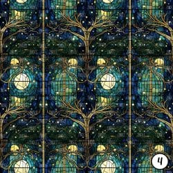 Stained Glass Emerald Forest (vinyl) - Image 5