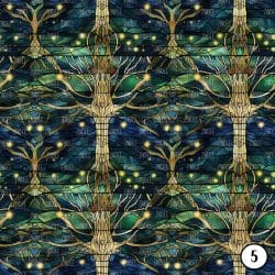 Stained Glass Emerald Forest (vinyl) - Image 6