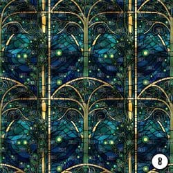 Stained Glass Emerald Forest (vinyl) - Image 9