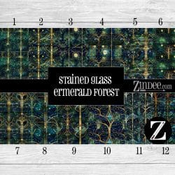 Stained Glass Emerald Forest (vinyl)