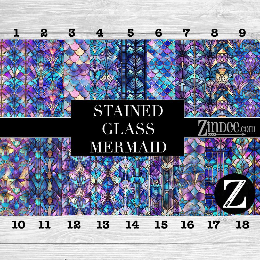 Stained Glass Teal HTV