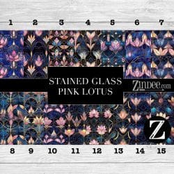 Stained Glass Pink Lotus (vinyl)