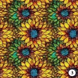 Stained Glass Sunflowers (vinyl) - Image 4