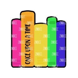 Standing Books – Acrylic Badge Reel Blank (2") No Hole | Optional Sticker or UV DTF