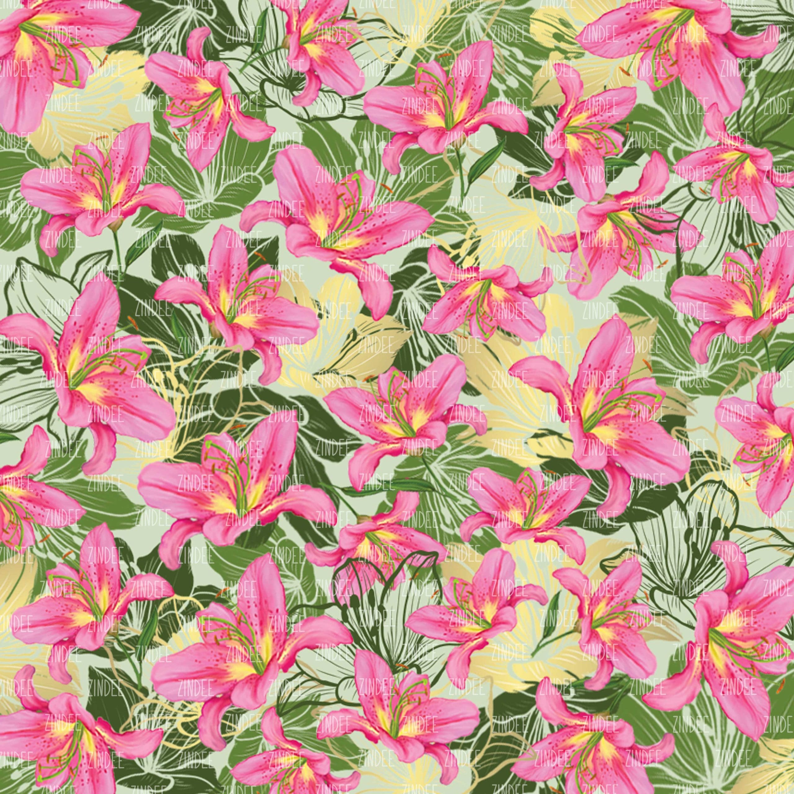 Stargazing Lilies (digital paper)