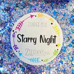 Starry Night Polyester Glitter (BAG) ZINDEE MIX