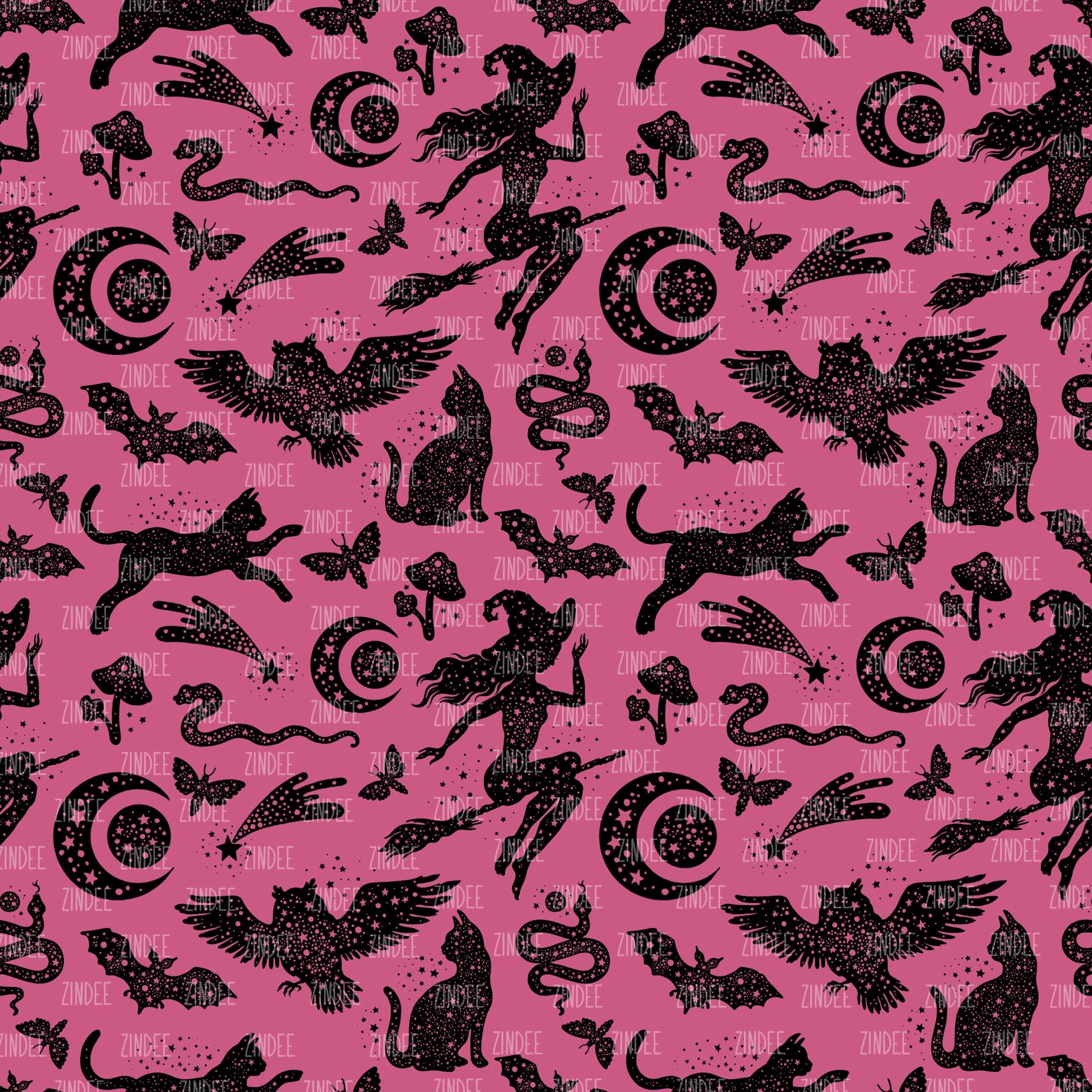 Starry Witch Pink seamless (vinyl)