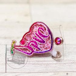Stethoscope Heart – Acrylic Badge Reel Blank (2") No Hole | Optional Sticker or UV DTF - Image 5