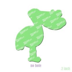 Alternative view of Stork with Baby – Acrylic Badge Reel Blank (2") No Hole | Optional Sticker or UV DTF