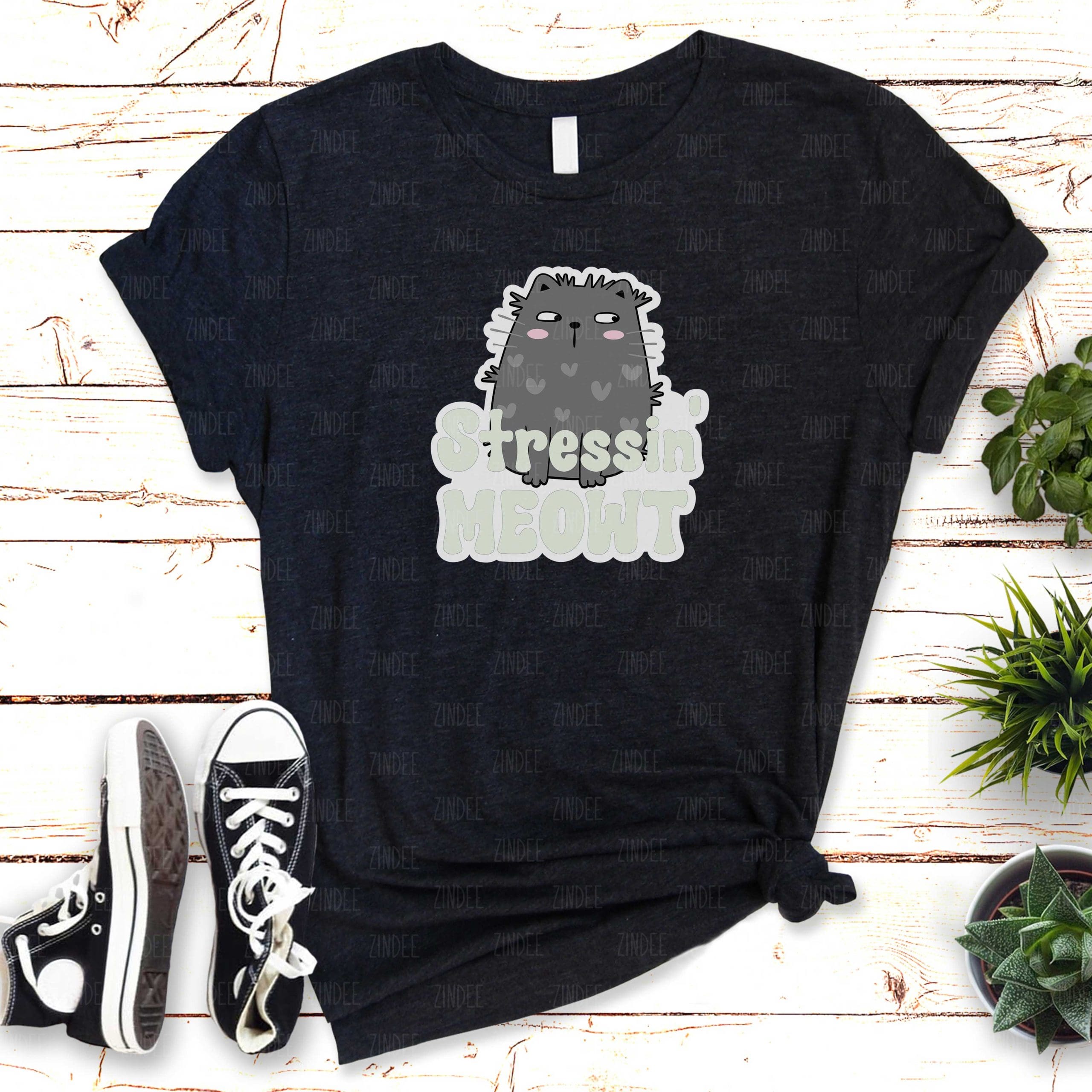 Stressin Meowt (HTV ready to press)