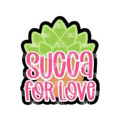 Succa For Love – Acrylic Badge Reel Blank (2") No Hole | Optional Sticker or UV DTF