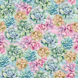 Succulent Patch seamless (vinyl)