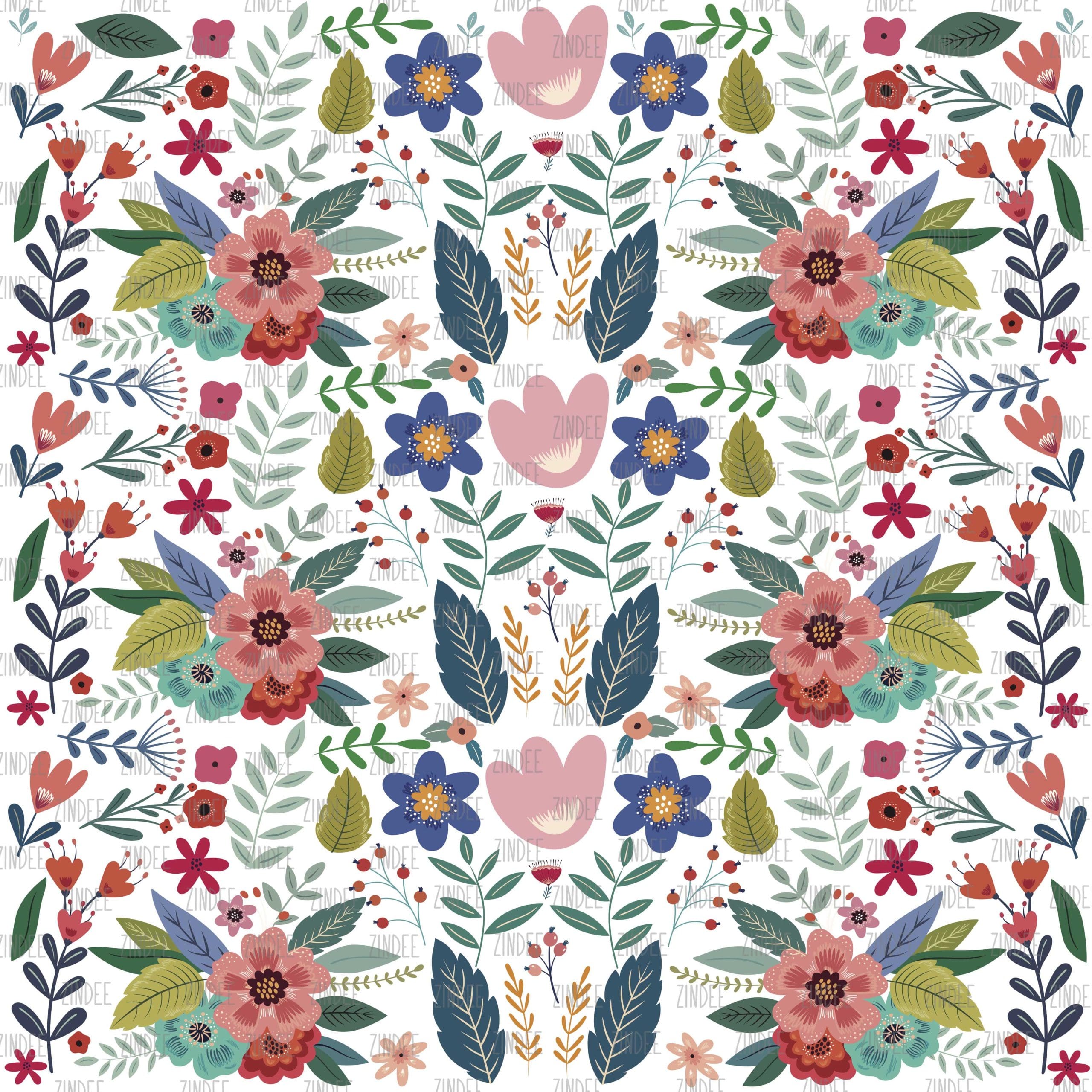 Summer Bouquet seamless (digital paper)