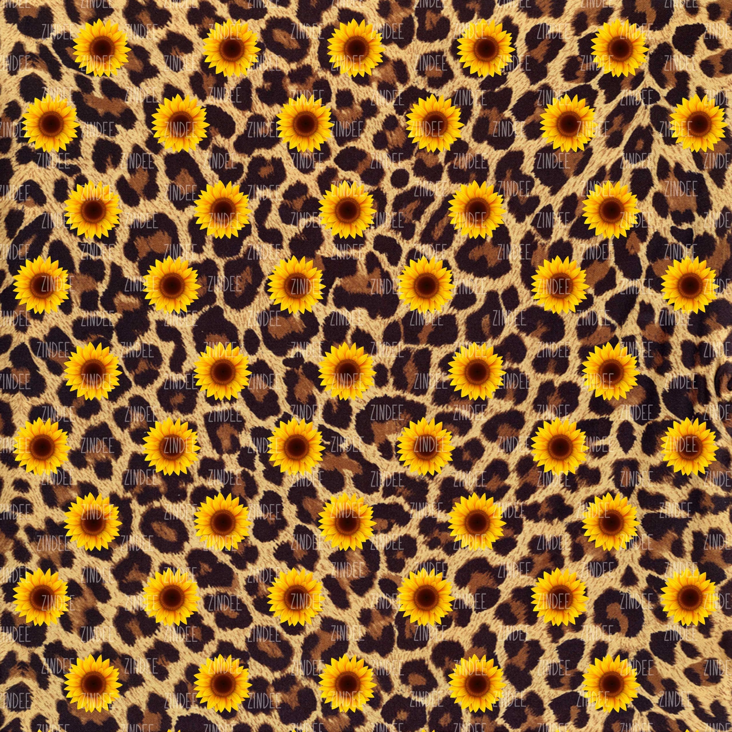Sunflower Leopard (digital paper) – Acrylic Blanks, Stickers, Printed  Vinyl, Glitter and more!