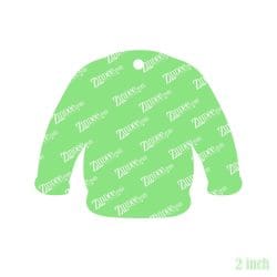 Alternative view of Sweater – Acrylic Keychain Blank (2") | Optional Sticker or UV DTF