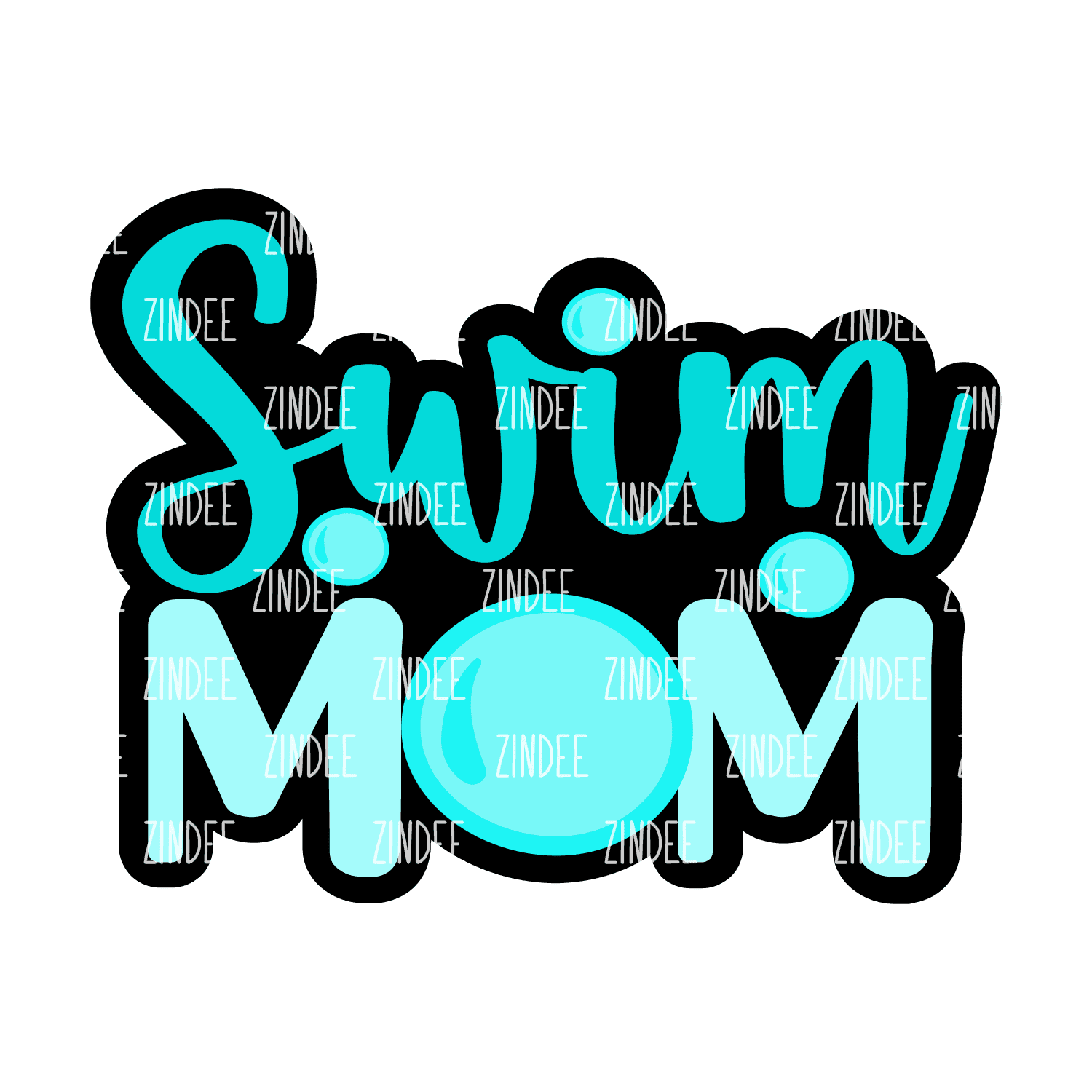 Alternative view of Swim Mom acrylic blank (3 inch)