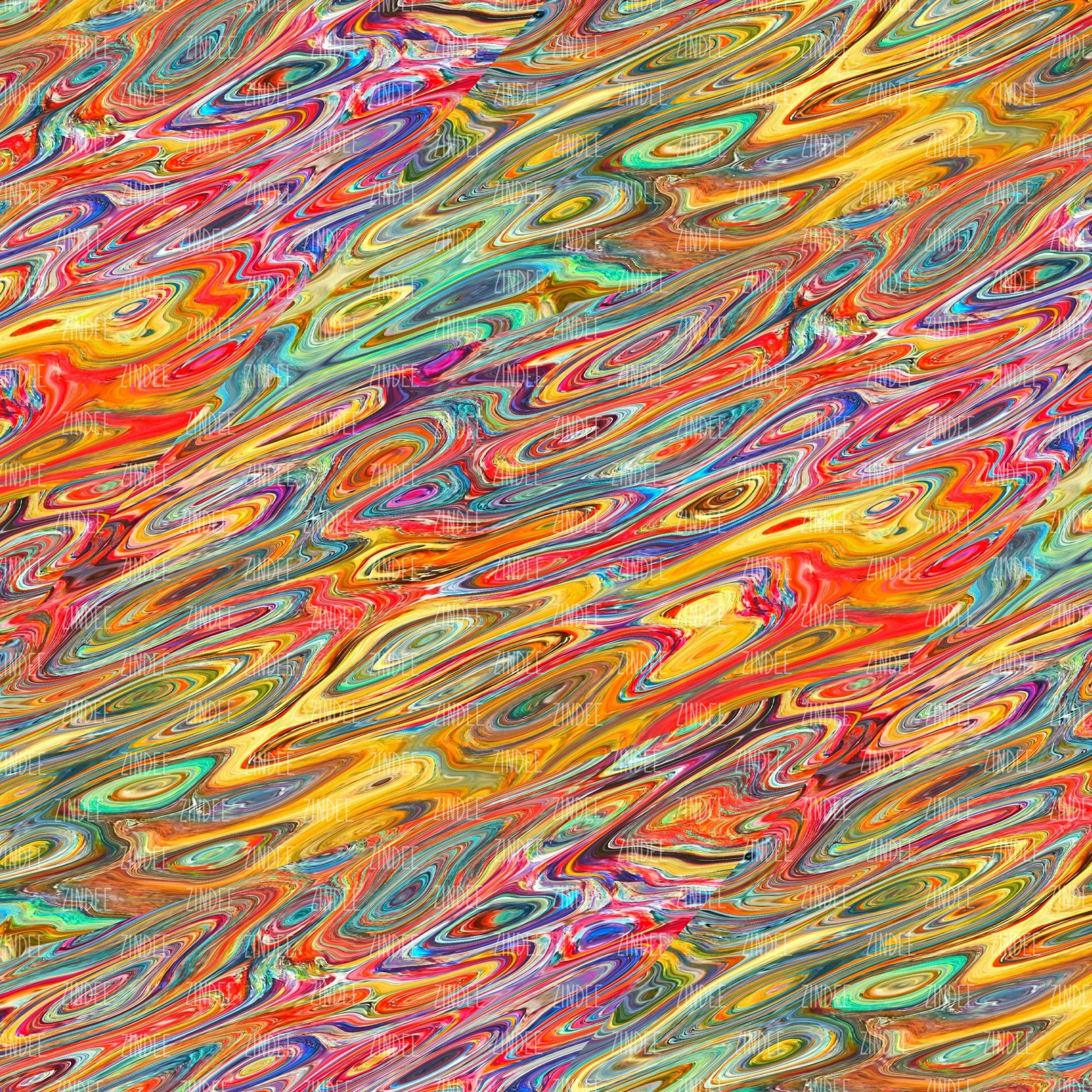 Swirls Orange Paint (vinyl)