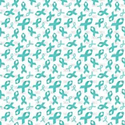 Awareness Ribbon Teal seamless (vinyl)