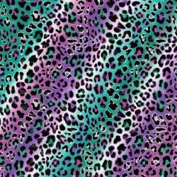 Teal Purple Leopard (vinyl)