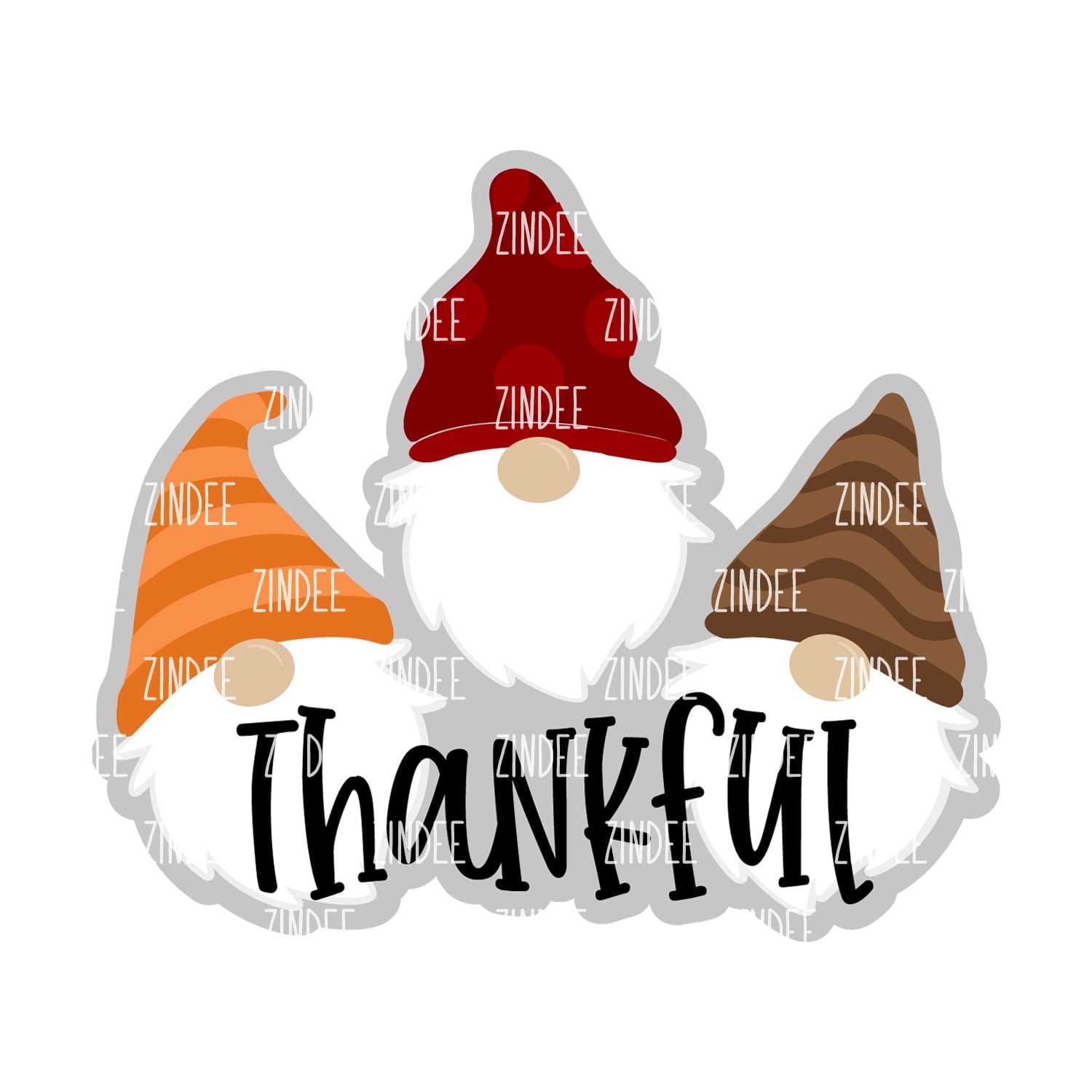 Thanksgiving Gnomes Acrylic Blank- Sticker- UV DTF (3 inch)