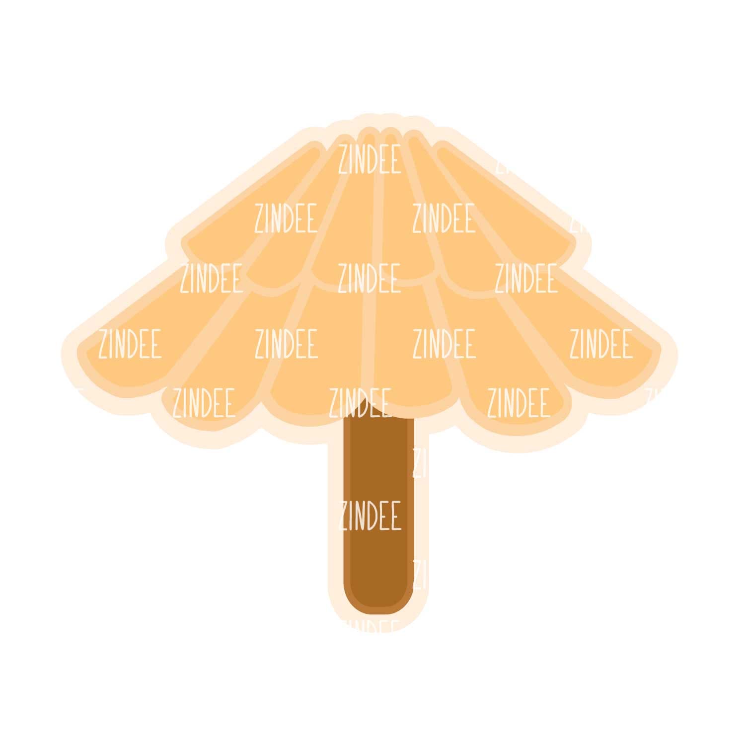 Tiki Umbrella acrylic blank (1.5 inch) - Image 2