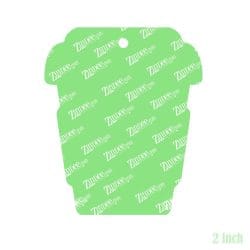 Alternative view of To Go Coffee – Acrylic Keychain Blank (2") | Optional Sticker or UV DTF