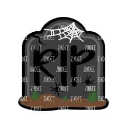 Tombstone – Acrylic Badge Reel Blank (2") No Hole | Optional Sticker or UV DTF