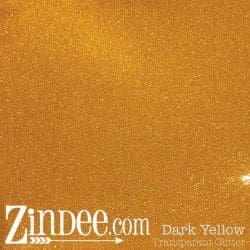 Dark Yellow Transparent Glitter Vinyl