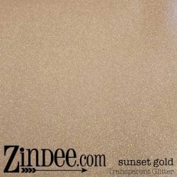 Sunset Gold Transparent Glitter Vinyl