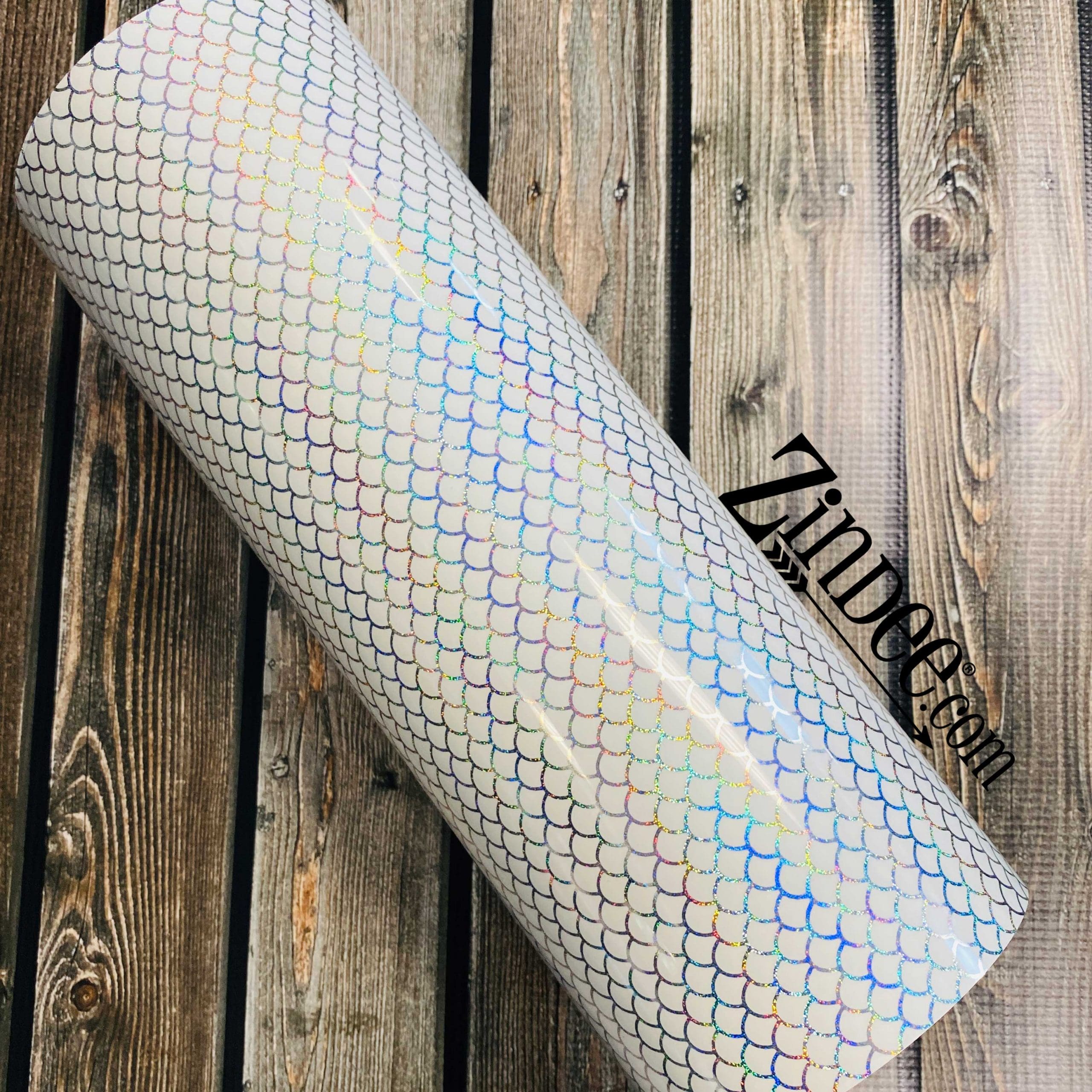 Transparent Mermaid Holographic Adhesive