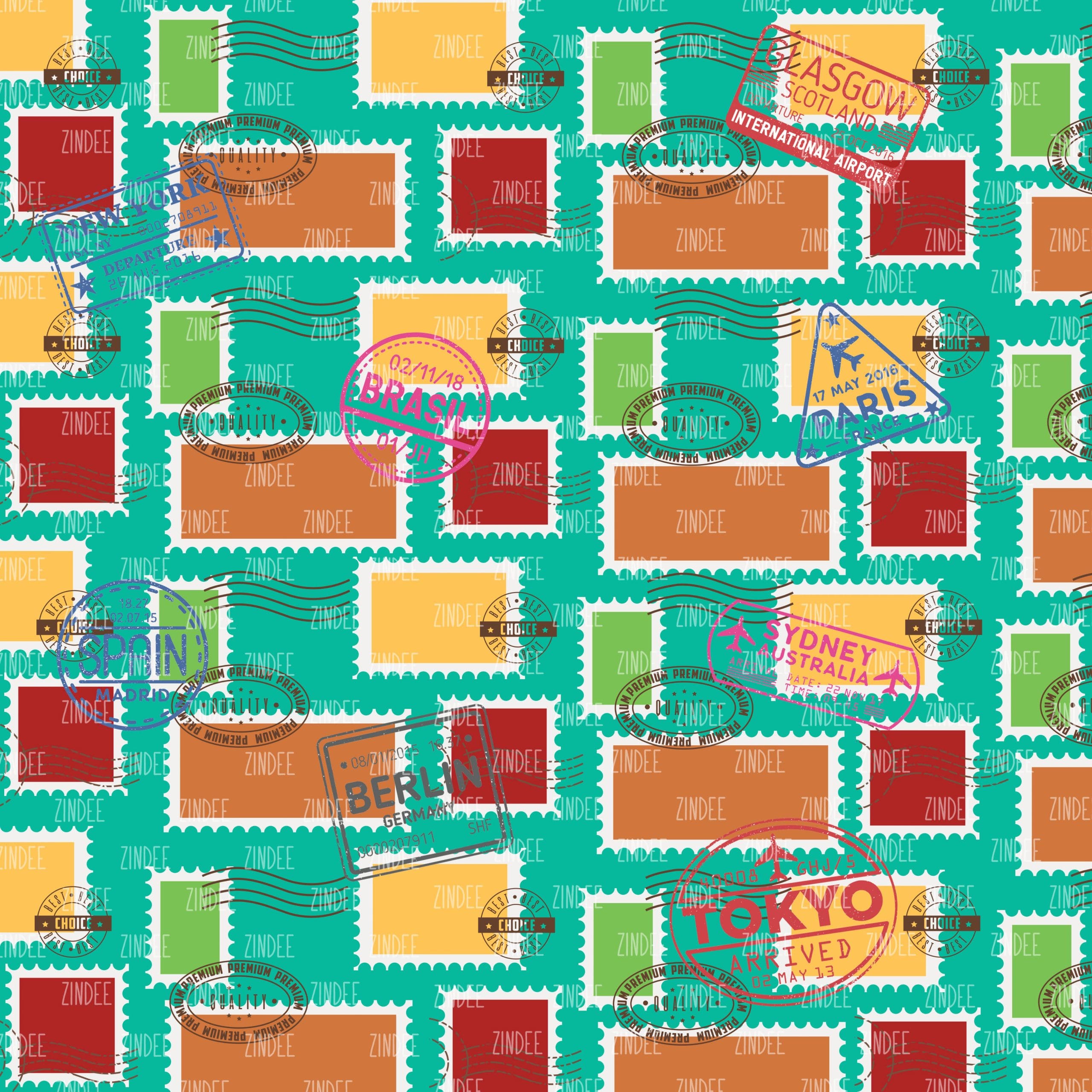 Travel Stamps (vinyl)