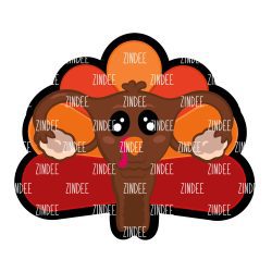 Turkey Uterus Acrylic Blank- Sticker- UV DTF (2 inch) NO HOLE