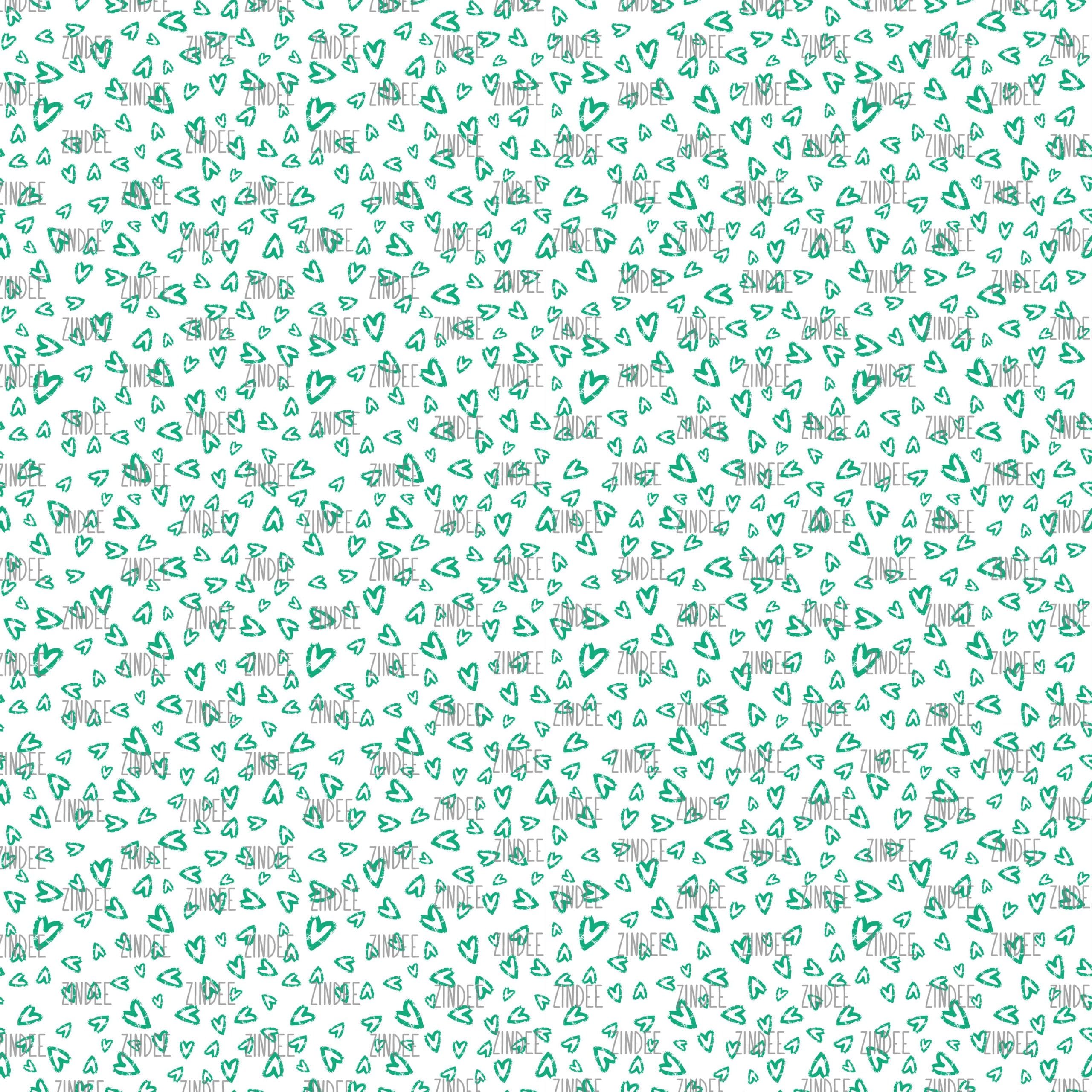 Sketch Hearts Turquoise seamless (digital paper)
