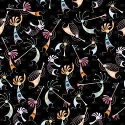 Tye Dye Dancers Black seamless (vinyl)
