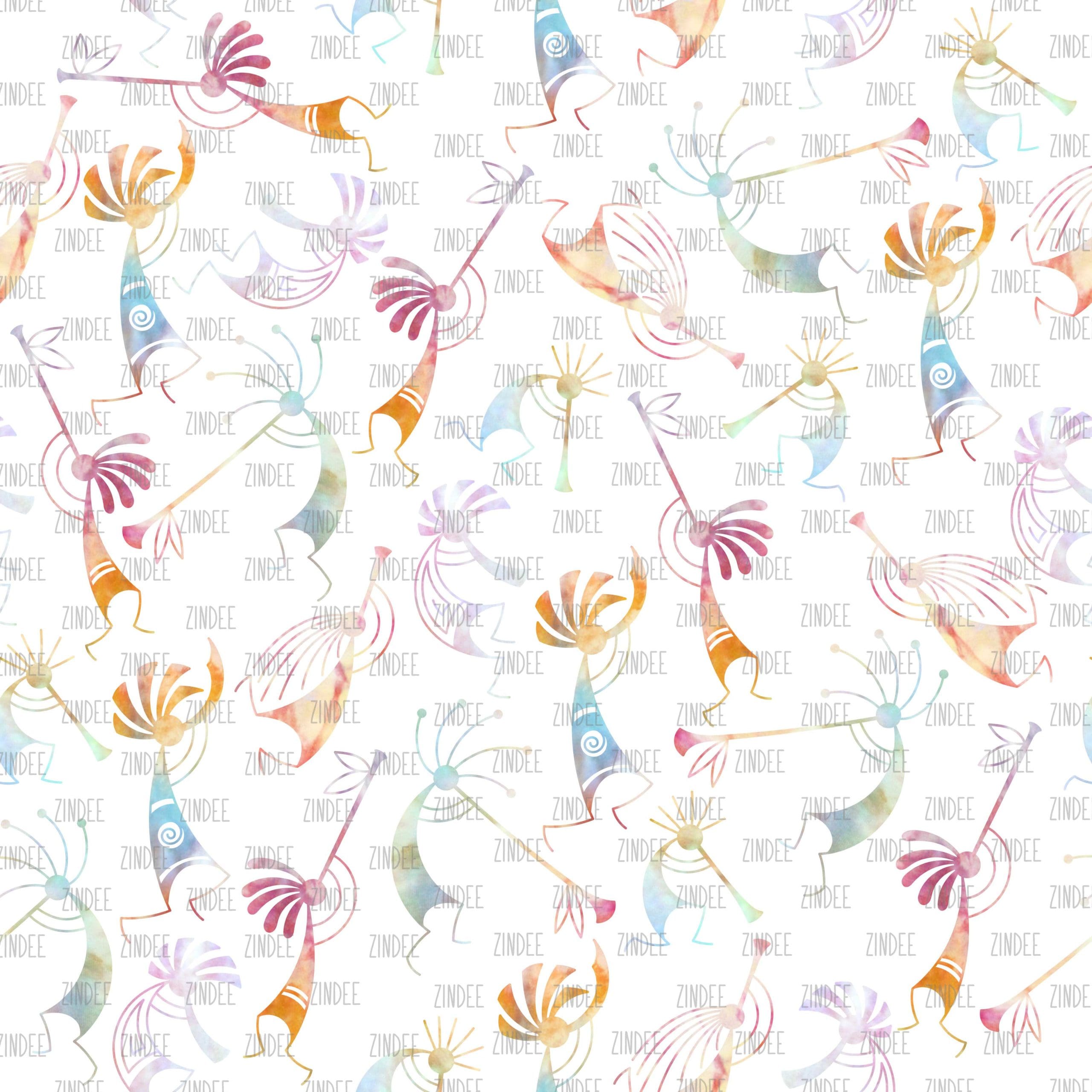 Tye Dye Dancers seamless (digital paper)