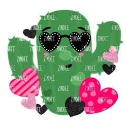 Valentine Cactus Sublimation Transfer