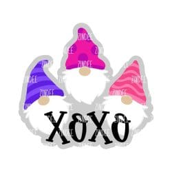 Valentine Gnomes – Acrylic Keychain Blank (3") | Optional Sticker or UV DTF
