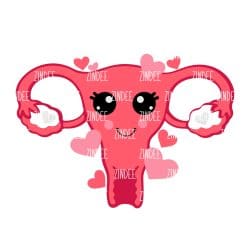 Valentine Uterus Sublimation Transfer